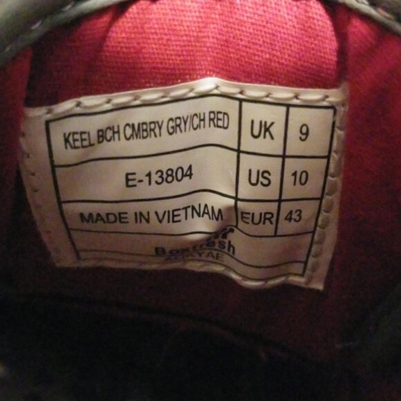 Men's Gray and Red BoxFresh Shoes - Picture 9 of 9